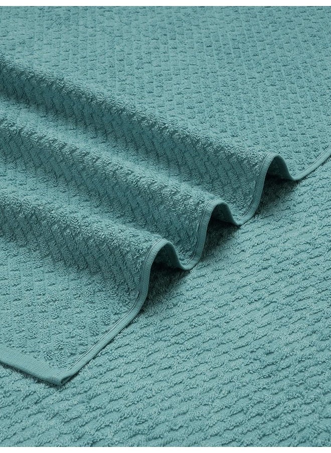 SPACES Spaces Genesis 100% Cotton Bath Towel-Dusty Turquoise  - Image 4