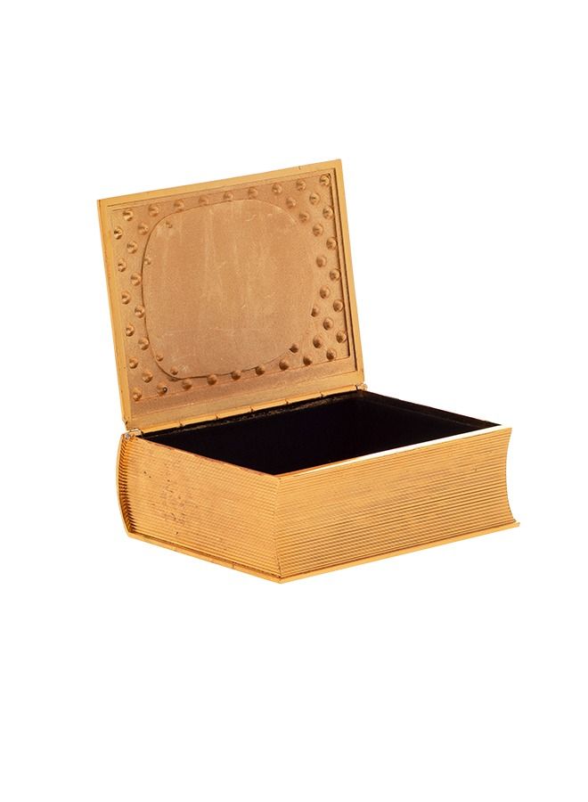 Dania Decorative golden metal Quran box with lobes with holder - Image 2