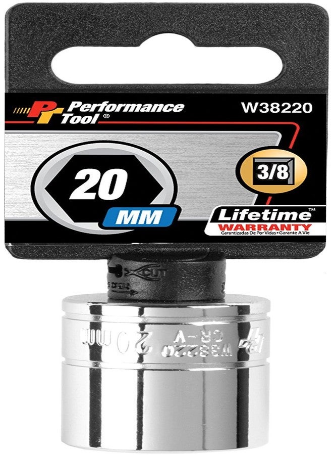 بيرفورمانس تول أداة الأداء W38220 مقبس سداسي النقاط، محرك 3/8 بوصة، 20 مم (قد تختلف العبوة) - Image 1