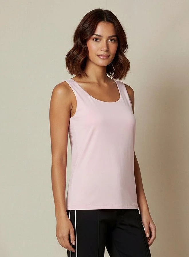 Splash FAV Regular Fit Tank Top with Scoop Neck