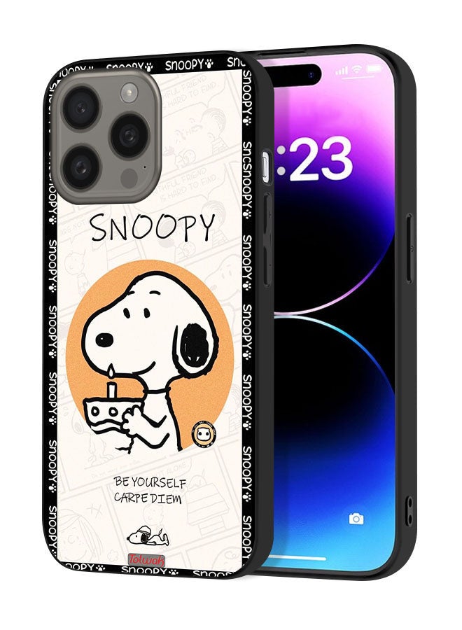 Tolwak Apple iPhone 15 Pro Protective Case Cover Snoopy Be Yourself - Image 1