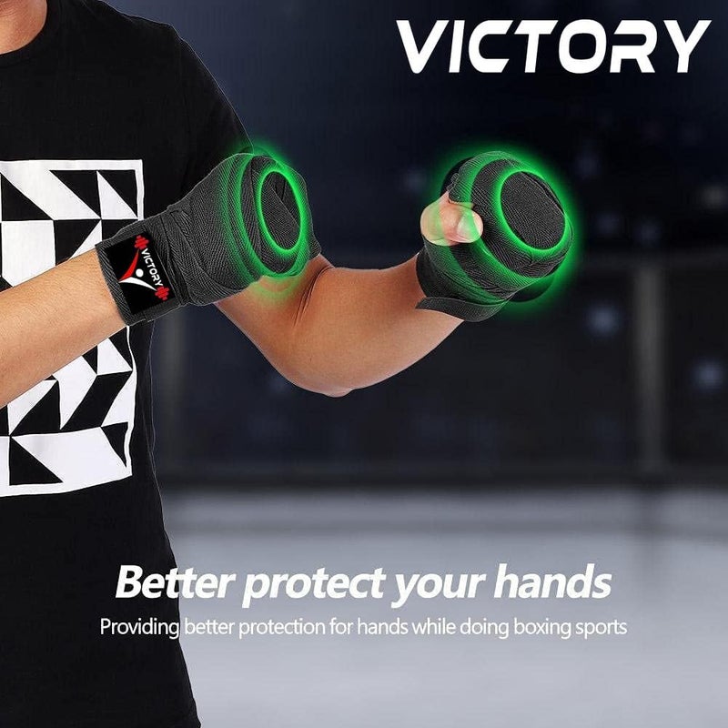 Victory Heavy Synthetic Leather Boxing Punching Bag Black | Hand Wrap | Stainless Steel Hanging Chain | Boxing | MMA | Kickboxing | Muay Thai | Karate | Judo | Taekwondo (5 Feet) - Image 3
