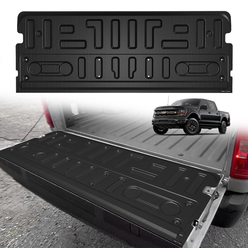 TripleAliners Truck Mat Compatible with 2021-2026 Ford F150 Accessories, Tailgate Mat Custom Fit All Weather Protection Pickup Liner, Not Fit Work Surface/Pro Access Tailgate - Image 1