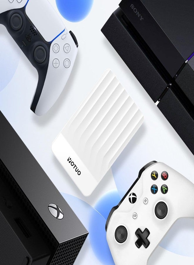YOTUO External Hard Drive, USB 3.0 Portable HDD External Expansion Storage for PC, Mac, Desktop, Laptop Office Devices, for PS4, PS5, Xbox One, Xbox 360, Xbox Series X/S Gaming Devices (Whtie, 500GB) - Image 2