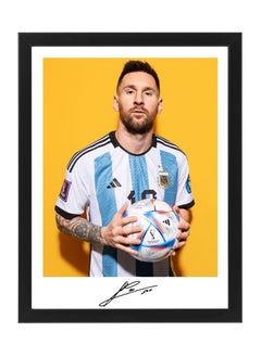 Lionel Messi Argentina FIFA World Cup Autographed Poster with Frame 30x40cm - pzsku/Z4B09551E631F07727AC4Z/45/_/1669307217/69296407-81c0-4beb-8896-375d274bade2