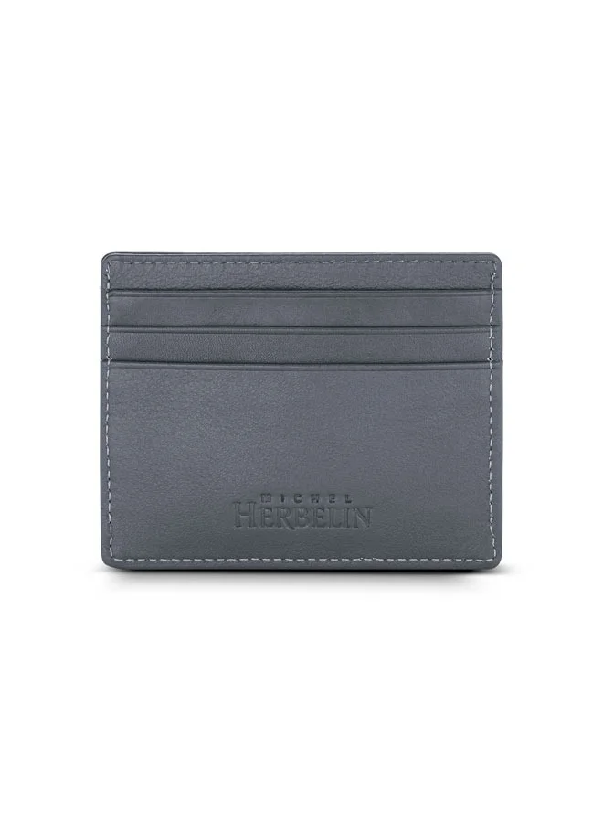 MICHEL HERBELIN Credit Card Case Olive Green for Men