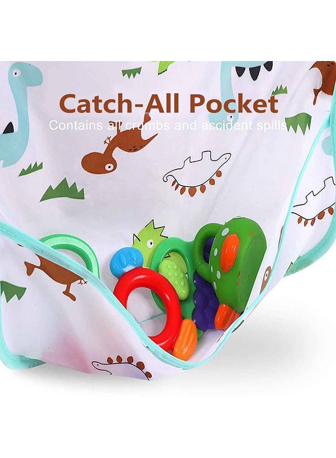 SOWUGI 4Pcs Set Waterproof Stain Resistant Drool Cloths Baby Bib Nursing Feeding Bibs Burp Cloths Bibs Drooling Bibs - Image 5