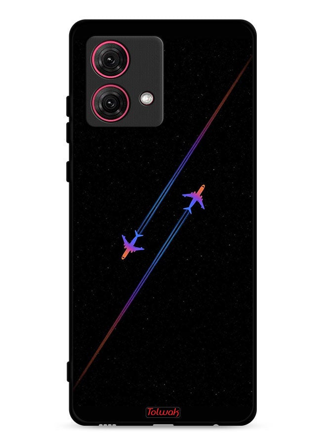 Tolwak Motorola Moto G84 5G Protective Case Cover Airplanes Art - Image 1