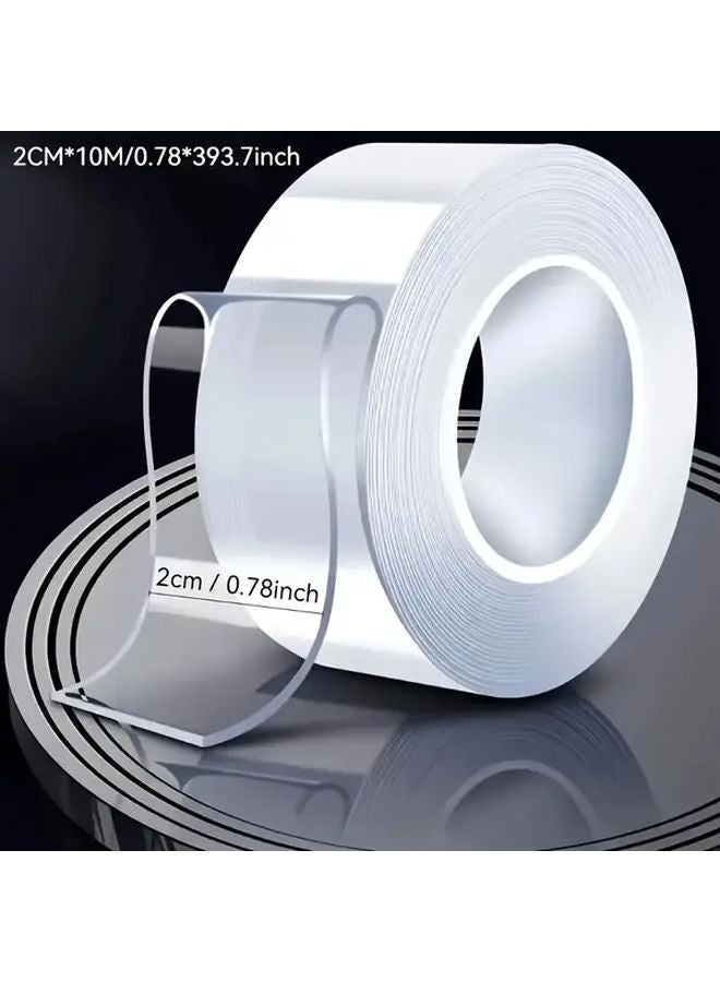 Super Strong Double Sided Tape Heavy Duty Transparent Residue Free Adhesive 1 Roll - Image 3