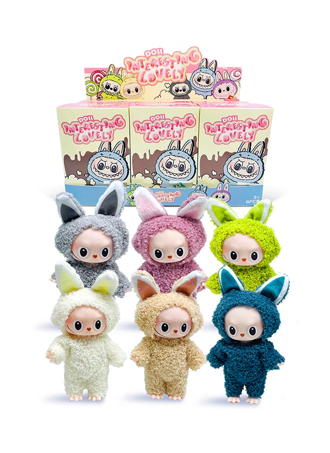 Galaxy Toys Glitterbloom Twinkleboo Labubu dolls The Monsters Mini Keychain Figure 7-Inch Blind Box Collectible Toy Assorted Random Design  - Image 1