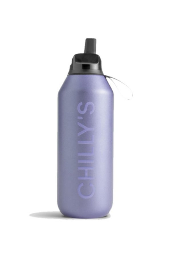 Chilly's | Water Bottle | Series 2 | Flip | Matte Matellaic | 500ml | Lavender - Image 1