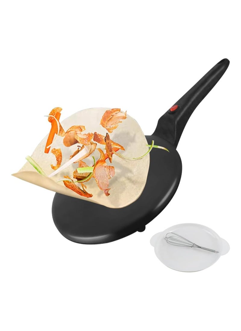 Hihonor Electric Crepe Maker, 600 W Non-stick Electric Crepe Maker, Portable Rotis Maker Crepe Maker with Handle for Home, Easy to Clean and Includes Food Bowl  - Image 1