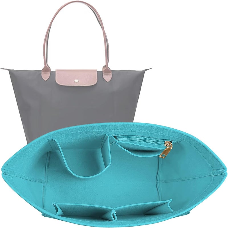 Lckaey إدراج محفظة Lckaey لمحافظات Longchamp Le Pliage، اللون الأزرق الداكن – 1012hu blue-M - Image 1