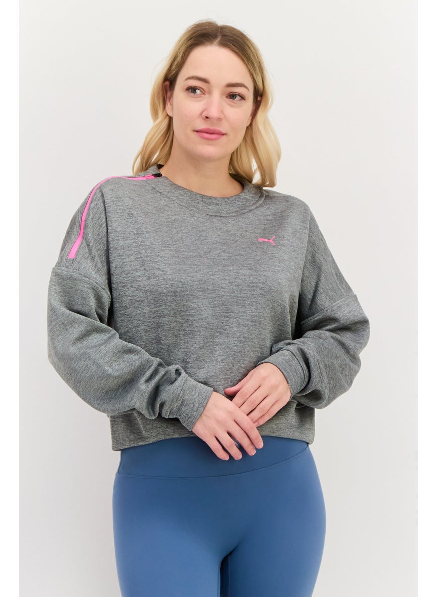 Women Sportswear Fit Long Sleeve Training Sweatshirt, Grey - pzsku/Z4B09BC688A3CF15F4086Z/45/_/1737728209/8e83a267-bb52-4b46-852a-92292fc30a0e