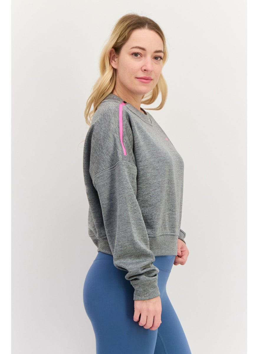 Women Sportswear Fit Long Sleeve Training Sweatshirt, Grey - pzsku/Z4B09BC688A3CF15F4086Z/45/_/1737728359/52d170ba-e519-490c-9001-369e1e092c26