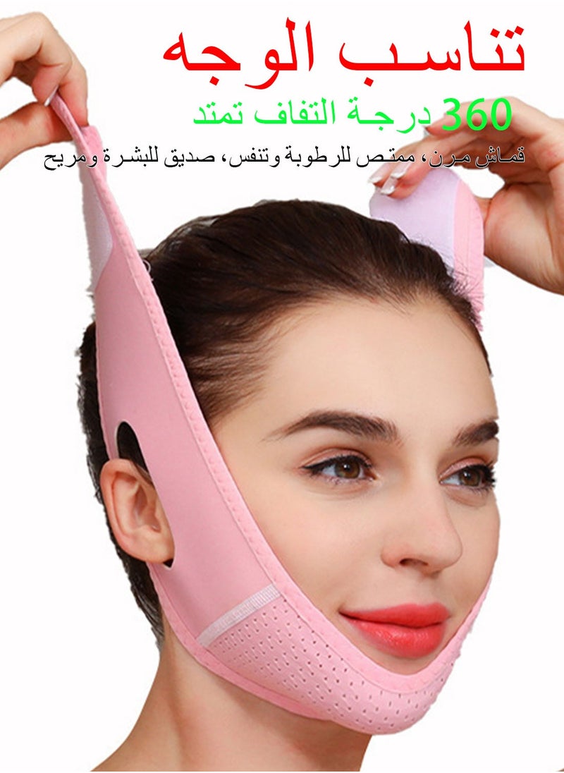 Syarme Double Chin Reducer, Face Slimming Strap, V-Shaped Mask Chin up Face Lifting Belt for Women and Men, for Anti Aging Wrinkle, Reducing Double Chin, Anti Snoring  - Image 3