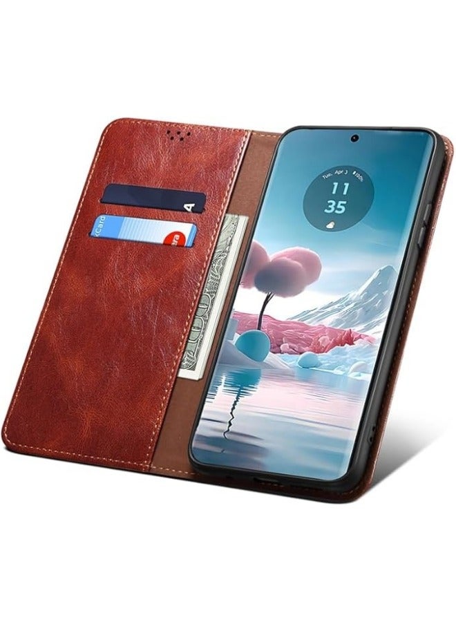 general Flip Case Compatible with Motorola Edge 40 Neo,Leather Wallet Case Classic Design with Card Slot and Magnetic Closure Flip Fold Case for Moto Edge 40 Neo  - Image 2