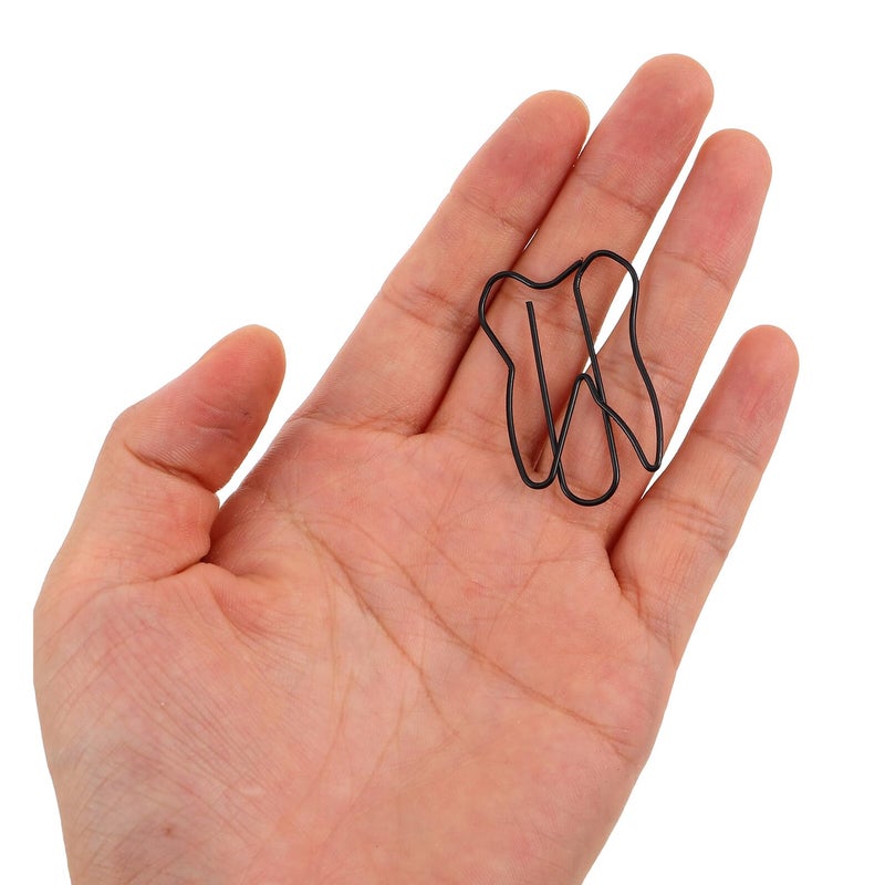 100 Tooth Shaped Paper Clips Colorful For Office School Home Notes Files - Image 5