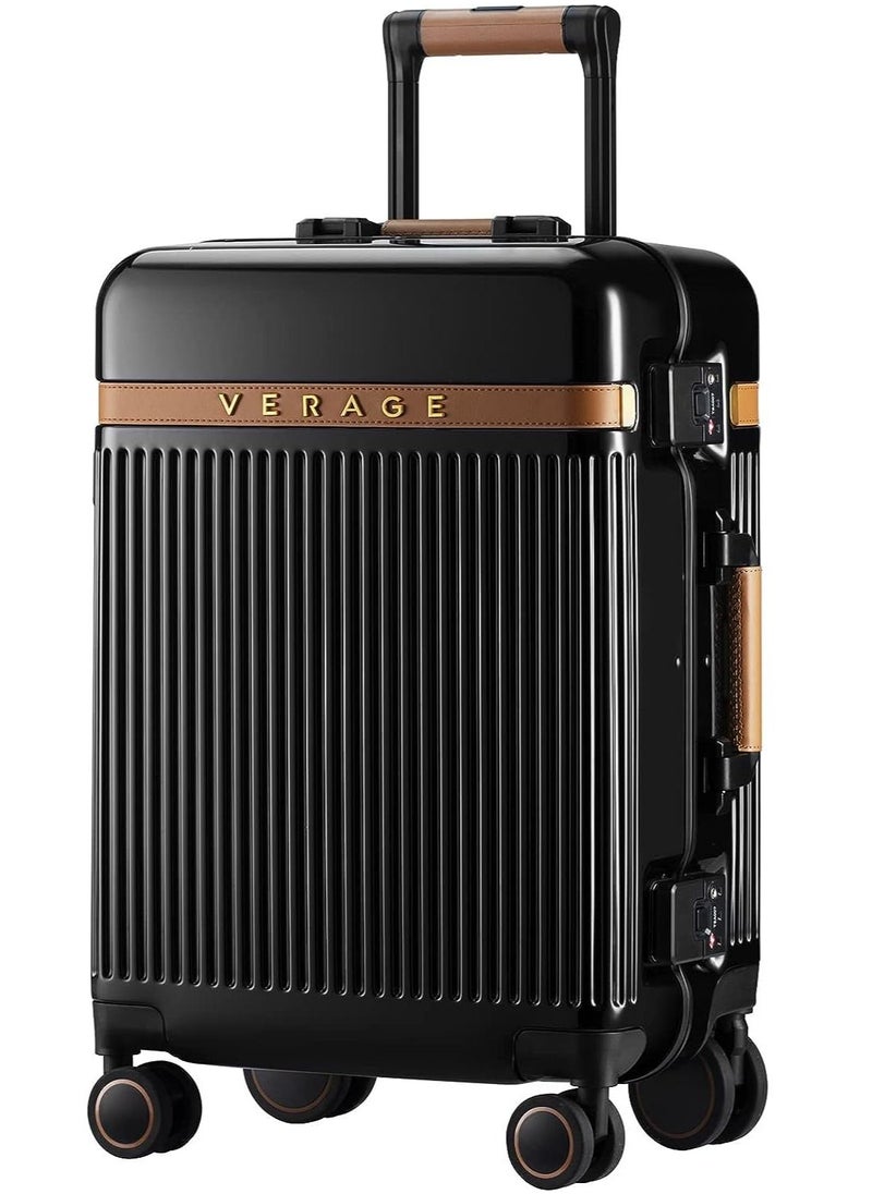 Verage  Aluminum Carry On 20 Inch Suitcase Hardside Spinner Luggage  - Image 1