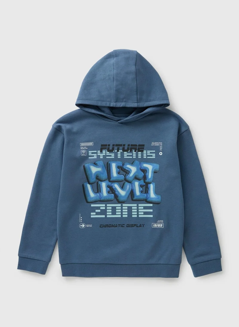 Matalan Boys Blue Next Level Zone Hoodie