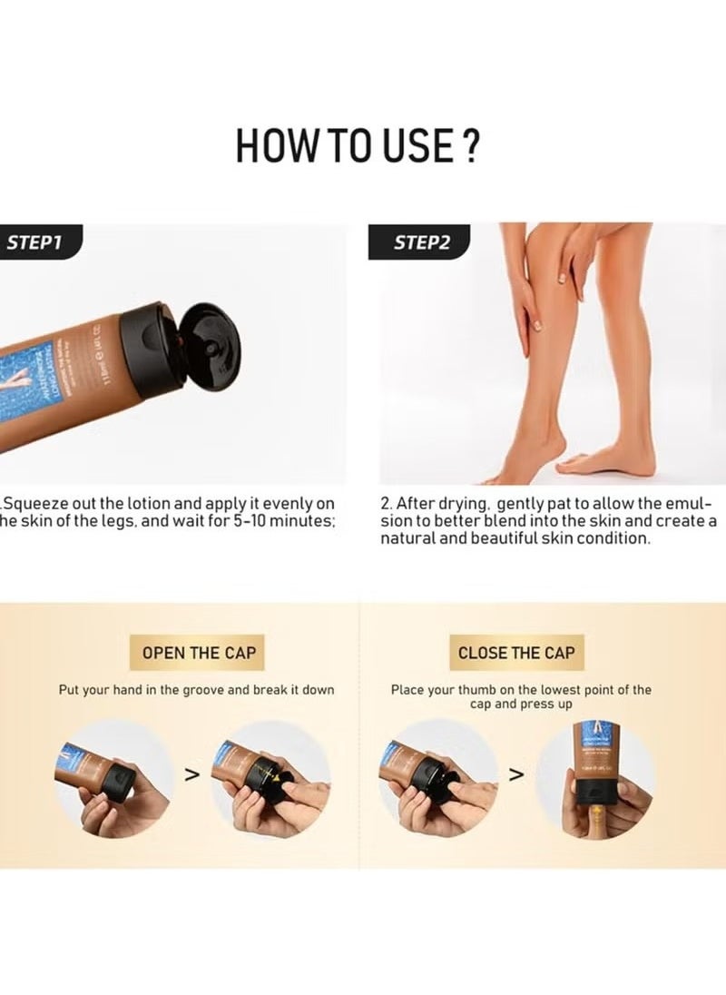 lakerain Leg Makeup Waterproof No Transfer, Leg Cover up Makeup Long Lasting Body Foundation  - Image 2