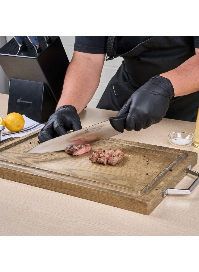 Restaurantware Sensei 10 Inch Chef Knife, 1 With Colored Coded Pins Kitchen Knife - High-Carbon, Stain-Resistant, Black German Steel Meat Knife, Ergonomic Handle, - Image 5