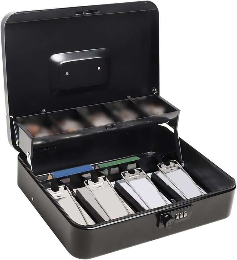 خزنة رقمية وردية مع رمز مكون من 6 أرقام، حاوية نقدية فولاذية عالية الأمان لمقتنيات المنزل والمكتب - Image 4