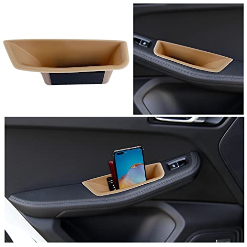 RUIYA رويا لملحقات ماكان 2015+ صندوق تخزين الأبواب لسيارة بورش ماكان 2015-2024 منظم صينية الأبواب صندوق تخزين ثانوي متوافق مع بورش ماكان S/T/GTS 2015-2022 2023 2024 (4 عبوات) - Image 3