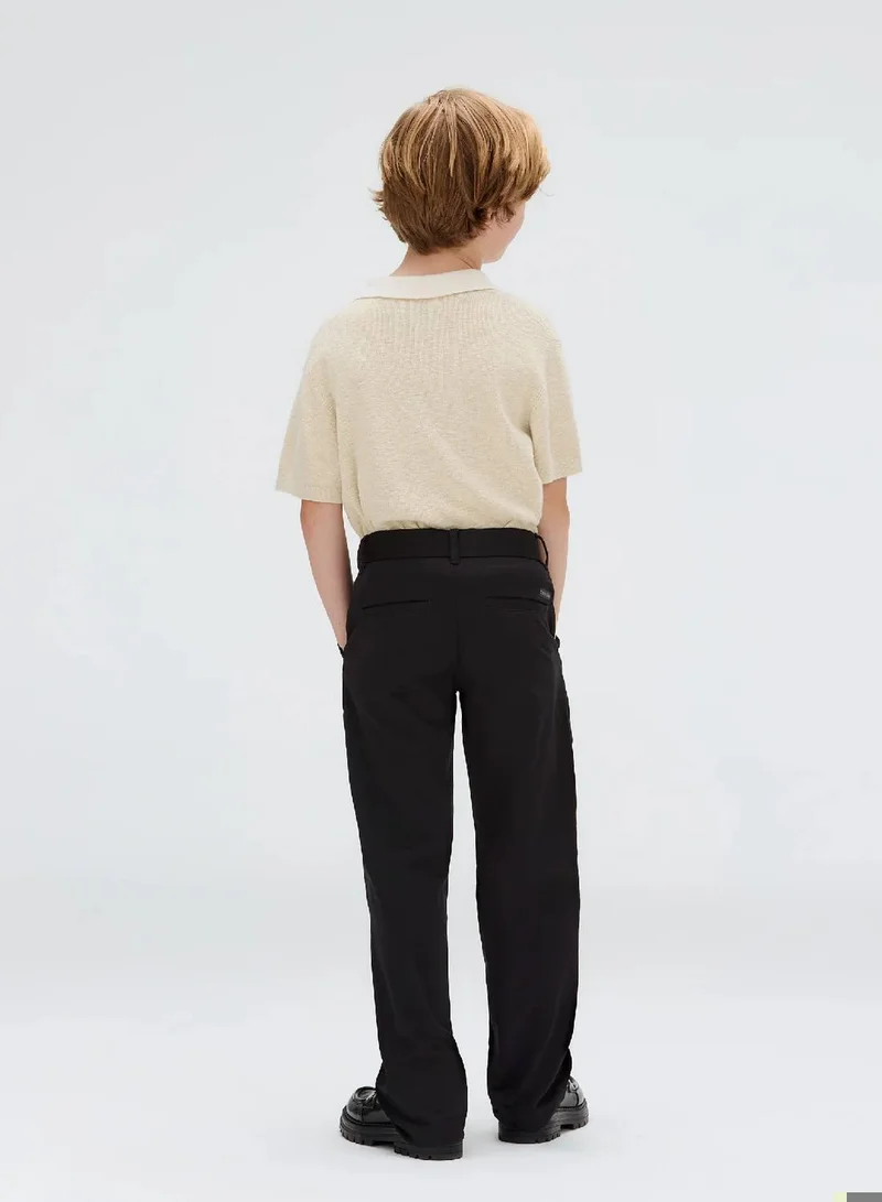 Calvin Klein Jeans Ck Black Straight Chino Trousers for Men | Best Price UAE
