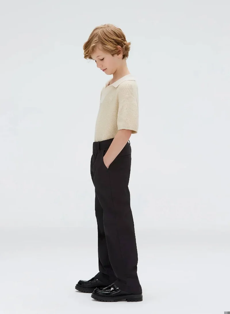 Calvin Klein Jeans Ck Black Straight Chino Trousers for Men | Best Price UAE