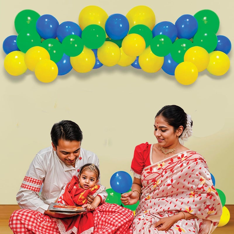 Party Propz Party Propz Multicolor Balloons 40 Pcs Birthday Balloons Happy Birthday Decoration Kit for Kids Birthday Decoration Kit for Boys Birthday Decoration Kit for Girls Cardstock Latex - Image 5