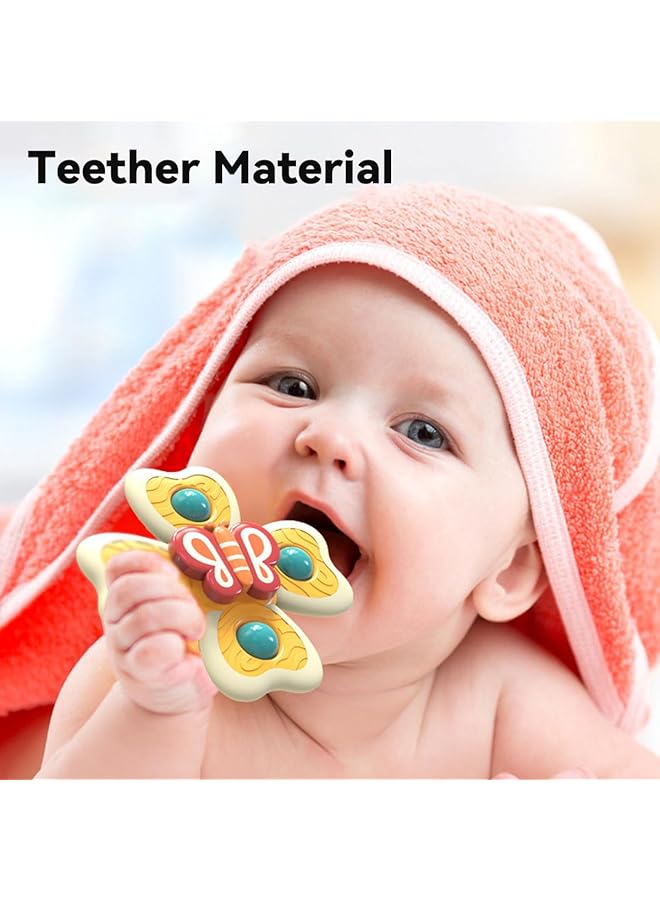 erorex 3Pcs Suction Cup Spinner Toys Novelty Sensory Toys Fidget Spinner Toys Bath Toys For Toddlers Kids - Image 5