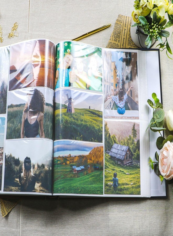 Holoary Photo Album 4x6 500 Photos 5 Pictures Per Page, 500 Pockets 4”x6” Picture Album, Linen Fabric Cover Big Picture Book for Photos, 4x6 Photo Albums for Family Weddings Travel Memories(Black) - Image 5