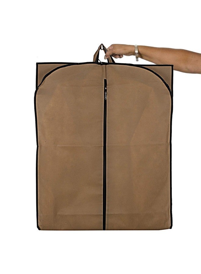 Kuber Industries Non Woven 3 Pieces Long Suit Sherwani Cover (Brown) -NEWTC5872 - Image 3