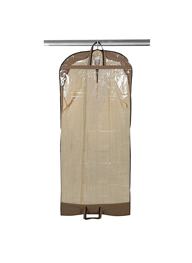 Kuber Industries Non Woven 3 Pieces Long Suit Sherwani Cover (Brown) -NEWTC5872 - Image 2