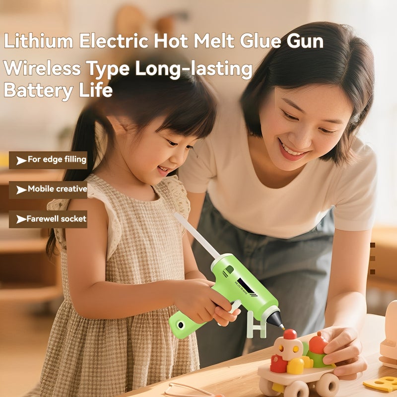 Cordless Hot Glue Gun, USB-C Rechargeable 2000mAh Battery, Fast Heating 2-3 Minutes, Anti-Drip Stand, Includes 30 Glue Sticks for DIY Crafts & Home Repairs - Image 2