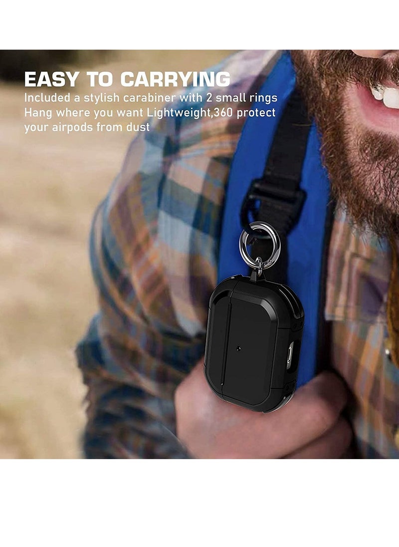 ELTRAZONE AirPods Pro Case Cover with Keychain Full Protective Shockproof Soft TPU Accessories Skin Compatible for Apple Airpods Pro Case for Women Men Girls Boys Front LED Visible - Image 5