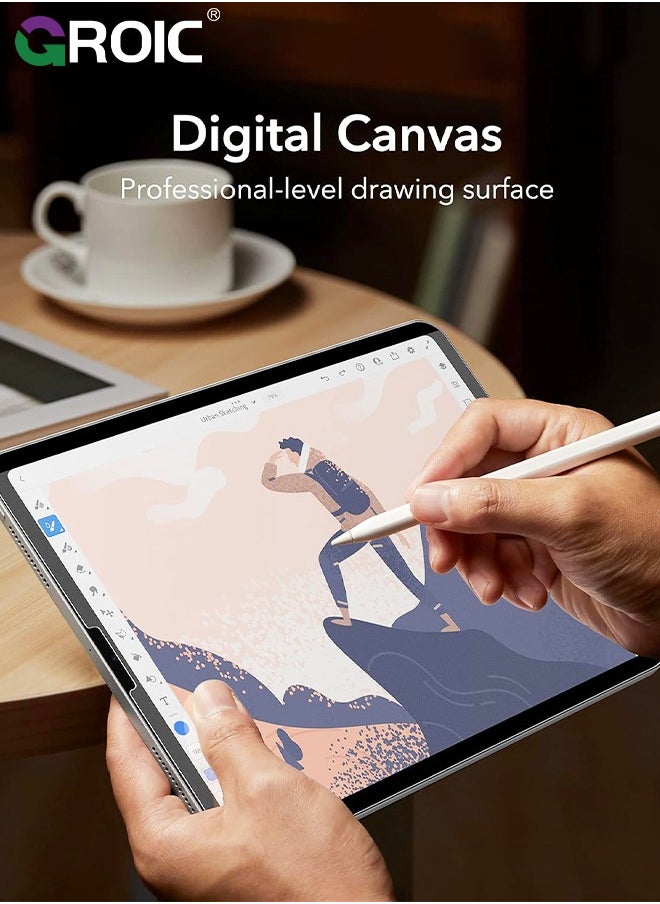 GROIC - iPad Pro 12.9 Inch Paper-Feel Magnetic Screen Protector 6th/5th/4th/3rd Generation (2022/2021/2020/2018), Write and Draw Like on Paper, Detachable and Reusable, Matte Finish - Image 1