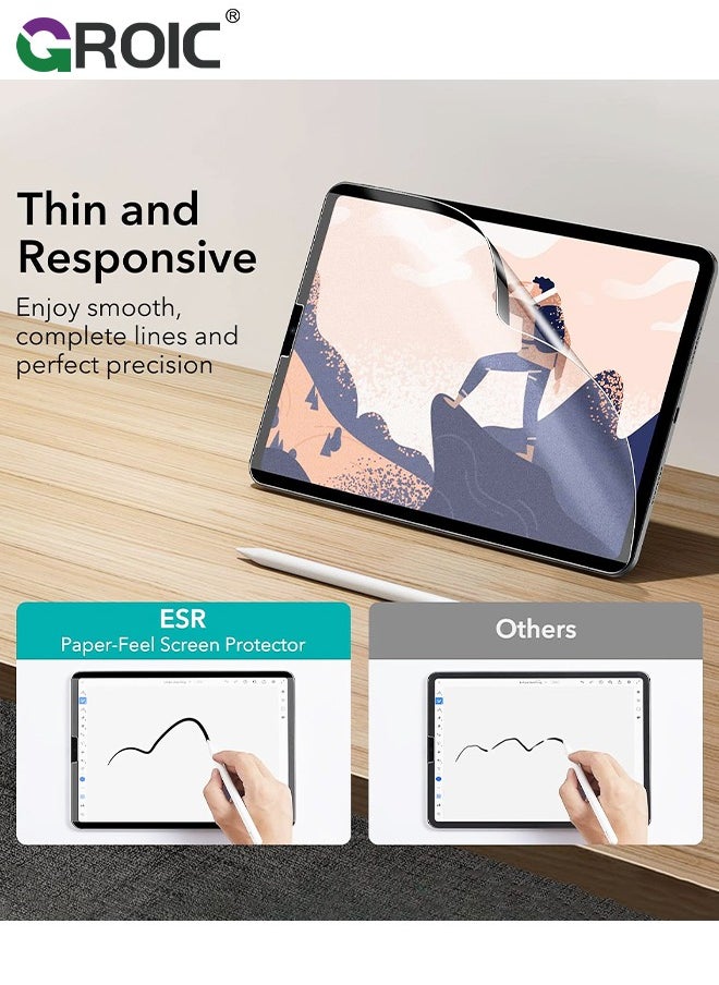 GROIC iPad Pro 12.9 Inch Paper-Feel Magnetic Screen Protector 6th/5th/4th/3rd Generation (2022/2021/2020/2018), Write and Draw Like on Paper, Detachable and Reusable, Matte Finish  - Image 4