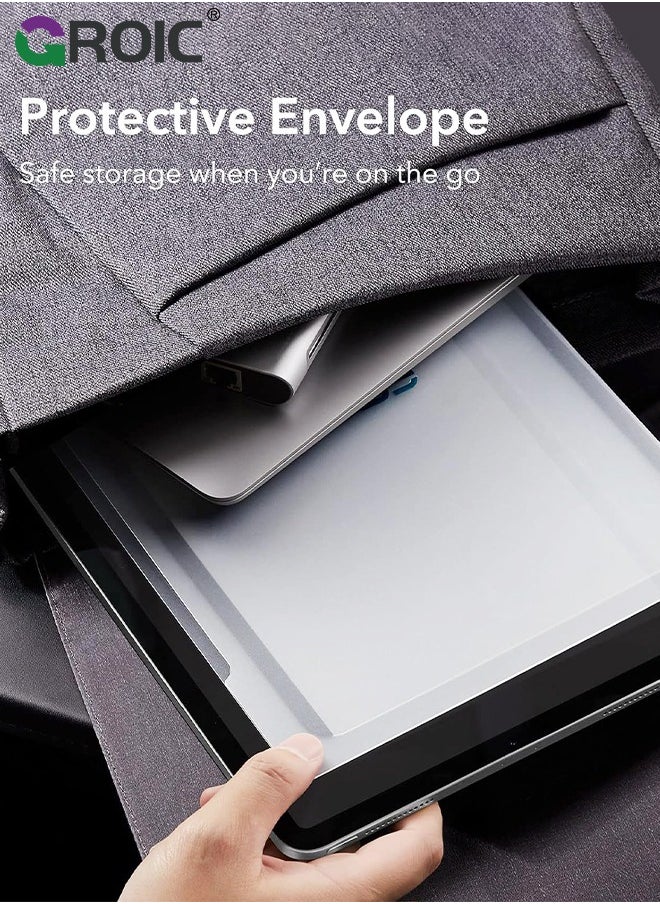 GROIC - iPad Pro 12.9 Inch Paper-Feel Magnetic Screen Protector 6th/5th/4th/3rd Generation (2022/2021/2020/2018), Write and Draw Like on Paper, Detachable and Reusable, Matte Finish - Image 1