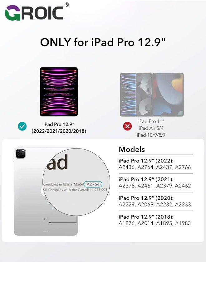GROIC iPad Pro 12.9 Inch Paper-Feel Magnetic Screen Protector 6th/5th/4th/3rd Generation (2022/2021/2020/2018), Write and Draw Like on Paper, Detachable and Reusable, Matte Finish  - Image 2