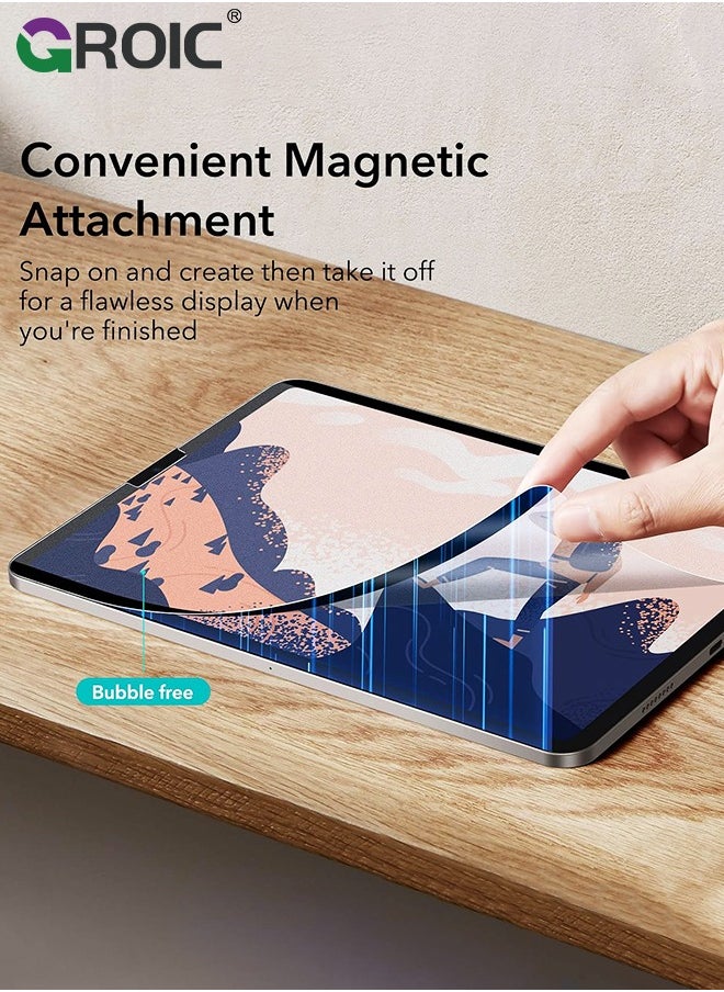 GROIC iPad Pro 12.9 Inch Paper-Feel Magnetic Screen Protector 6th/5th/4th/3rd Generation (2022/2021/2020/2018), Write and Draw Like on Paper, Detachable and Reusable, Matte Finish  - Image 3