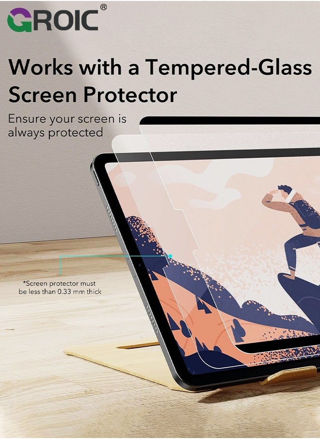 GROIC - iPad Pro 12.9 Inch Paper-Feel Magnetic Screen Protector 6th/5th/4th/3rd Generation (2022/2021/2020/2018), Write and Draw Like on Paper, Detachable and Reusable, Matte Finish - Image 1
