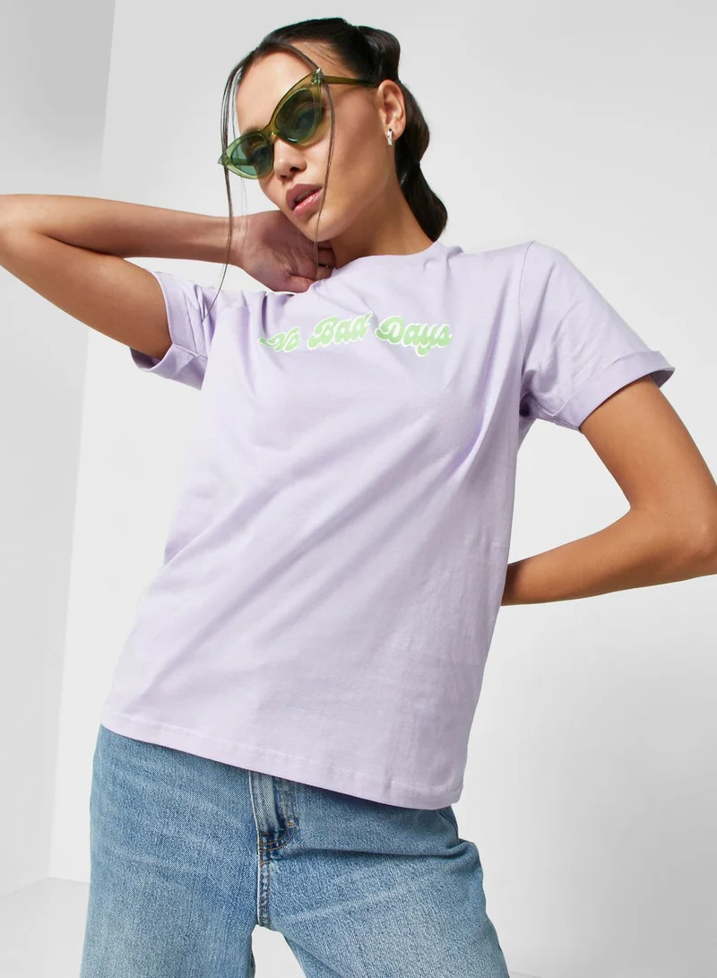 Ginger Regular Tshirt With Roll Up Cuff ( Tacked)