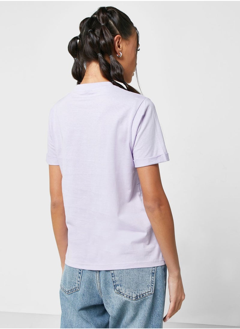 Ginger - Regular Tshirt With Roll Up Cuff ( Tacked) - Image 1