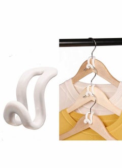 Y&D Clothes Hanger Connector Hooks, 60 PCS Outfit Hangers, Extender Clips, Cascading Velvet Huggable Hangers Accessory, Heavy Duty Space Saving for Closet  - Image 2