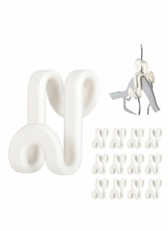 Y&D Clothes Hanger Connector Hooks, 60 PCS Outfit Hangers, Extender Clips, Cascading Velvet Huggable Hangers Accessory, Heavy Duty Space Saving for Closet  - Image 1