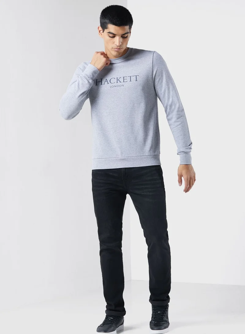 Hackett Logo Crew Neck Sweatshirt