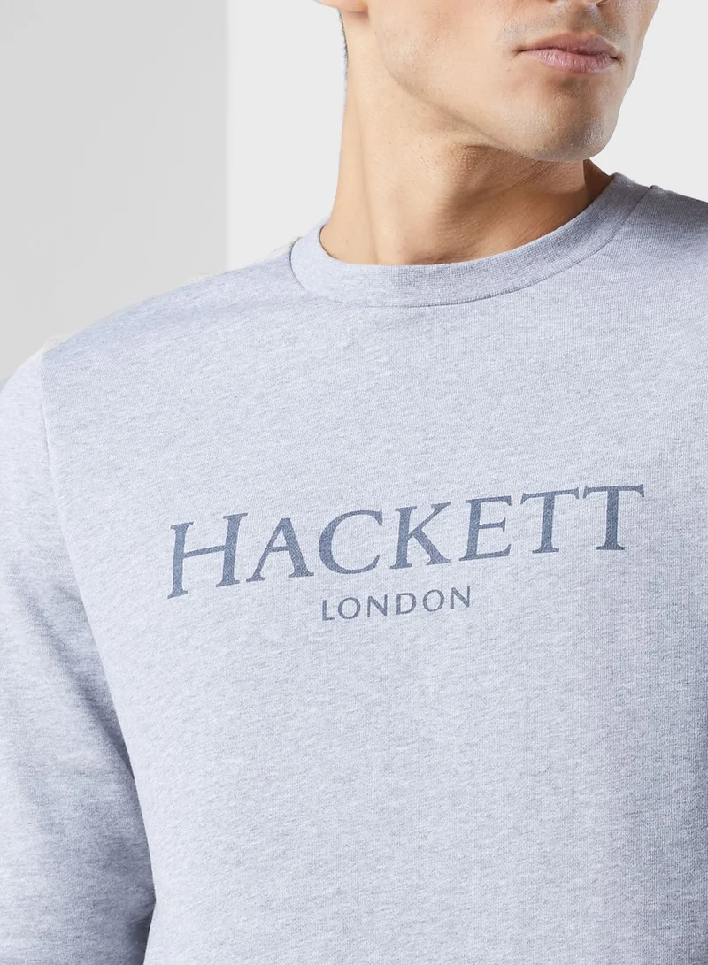 Hackett Logo Crew Neck Sweatshirt
