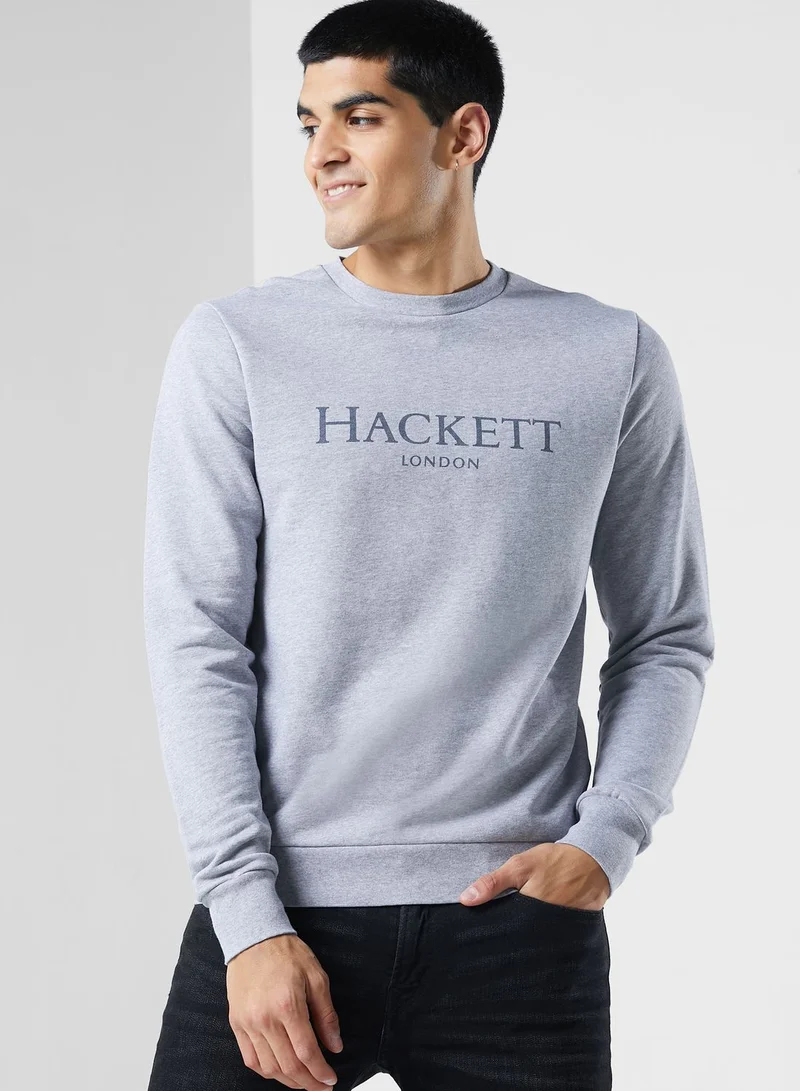 Hackett Logo Crew Neck Sweatshirt